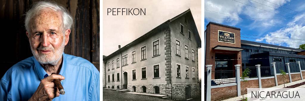 Heinrich Villiger und die Produktionsstandorte Pfeffikon und Nicaragua