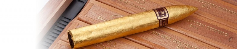 Zigarre aus Gold - Daniel Marshall Torpedo 5 Gold