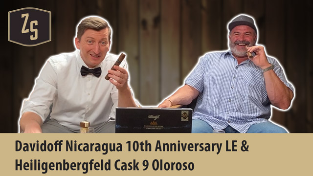 Verkostung Davidoff Nicaragua 10th Anniversary Limitada und Heiligenbergfeld Cask 9 Oloroso