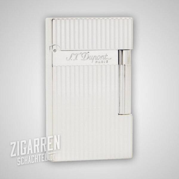 S.T. Dupont Ligne 2 vertikale Linien Silber