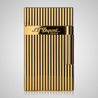 S.T. Dupont Ligne 2 vertikale Linien Gelbgold