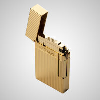 S.T. Dupont Ligne 2 vertikale Linien Gelbgold