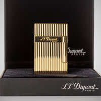 S.T. Dupont Ligne 2 vertikale Linien Gelbgold