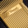 S.T. Dupont Ligne 2 vertikale Linien Gelbgold